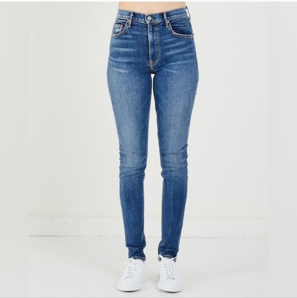 NWT GRLFRND KENDALL IN  NO MORE TEARS HI RISE STRETCH DENIM W/ SLIM LEG - Picture 1 of 16